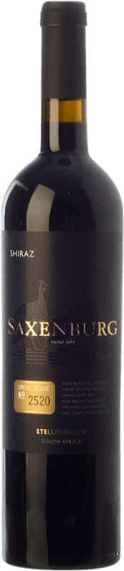 32,95 € Envoi gratuit | Vin Rouge Saxenburg Shiraz Édition Limitée Crianza I.G. Stellenbosch Stellenbosch Afrique du Sud Syrah Bouteille 75 cl