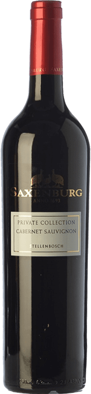 36,95 € Free Shipping | Red Wine Saxenburg Private Collection Crianza — Aged I.G. Stellenbosch Stellenbosch South Africa Cabernet Sauvignon Bottle 75 cl