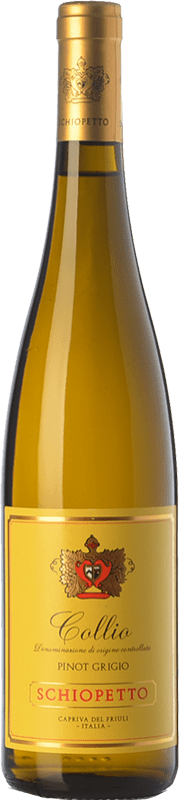 25,95 € 免费送货 | 白酒 Schiopetto Pinot Grigio D.O.C. Collio Goriziano-Collio 弗留利 - 威尼斯朱利亚 意大利 Pinot Grey 瓶子 75 cl