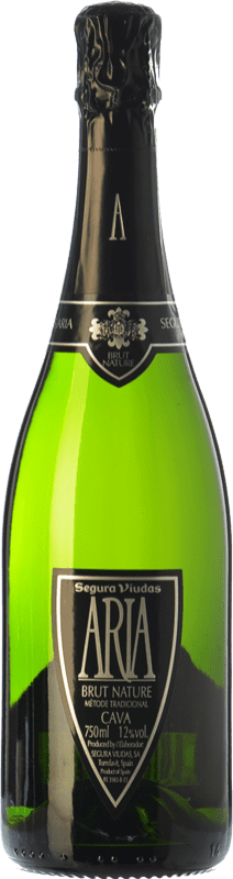 7,95 € Free Shipping | White Sparkling Wine Segura Viudas Aria Brut Nature Reserve — Aged D.O. Cava Catalonia Spain Macabeo, Xarel·lo, Parellada Bottle 75 cl