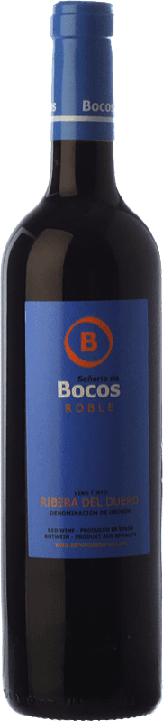 8,95 € Spedizione Gratuita | Vino rosso Señorio de Bocos Quercia D.O. Ribera del Duero Castilla y León Spagna Tempranillo Bottiglia 75 cl