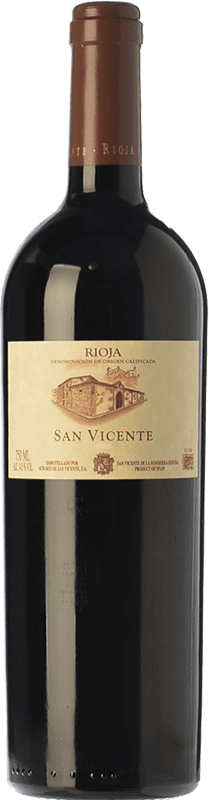 36,95 € Free Shipping | Red wine Señorío de San Vicente Crianza D.O.Ca. Rioja The Rioja Spain Tempranillo Hairy Bottle 75 cl