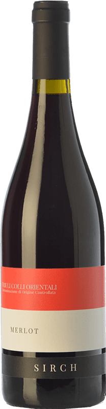 13,95 € Бесплатная доставка | Красное вино Sirch D.O.C. Colli Orientali del Friuli Фриули-Венеция-Джулия Италия Merlot бутылка 75 cl