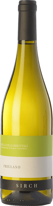 13,95 € Envio grátis | Vinho branco Sirch D.O.C. Colli Orientali del Friuli Friuli-Venezia Giulia Itália Friulano Garrafa 75 cl