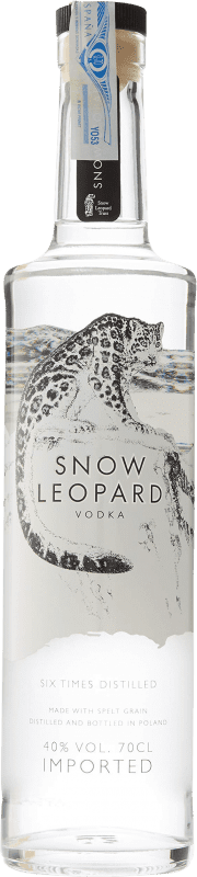 53,95 € Envio grátis | Vodca Snow Leopard Polônia Garrafa 70 cl