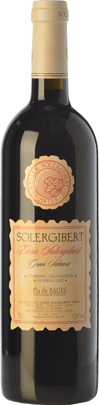 36,95 € 免费送货 | 红酒 Solergibert Enric 大储备 D.O. Pla de Bages 加泰罗尼亚 西班牙 Cabernet Sauvignon, Cabernet Franc 瓶子 75 cl