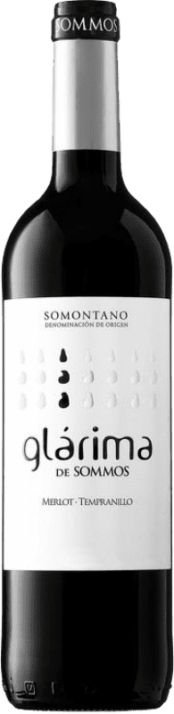 5,95 € Бесплатная доставка | Красное вино Sommos Glárima Дуб D.O. Somontano Арагон Испания Tempranillo — Темпранильо, Merlot — Мерло, Cabernet Sauvignon — Каберне Совиньон Бутылка 75 cl