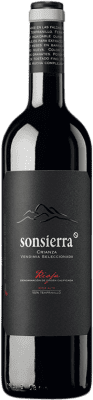 8,95 € Spedizione Gratuita | Vino rosso Sonsierra Vendimia Seleccionada Crianza D.O.Ca. Rioja La Rioja Spagna Tempranillo Bottiglia 75 cl
