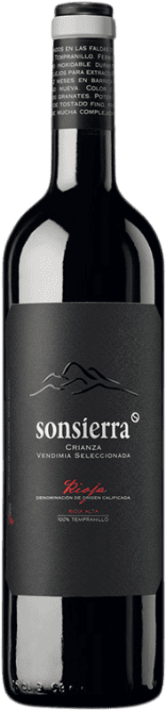 13,95 € Kostenloser Versand | Rotwein Sonsierra Ausgewählte Weinlese Alterung D.O.Ca. Rioja La Rioja Spanien Tempranillo Flasche 75 cl