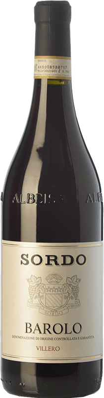 59,95 € Бесплатная доставка | Красное вино Sordo Villero D.O.C.G. Barolo Пьемонте Италия Nebbiolo бутылка 75 cl