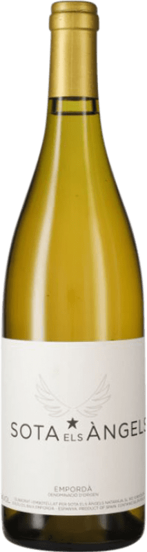 46,95 € Envío gratis | Vino blanco Sota els Àngels Crianza D.O. Empordà Cataluña España Viognier, Picapoll Botella 75 cl