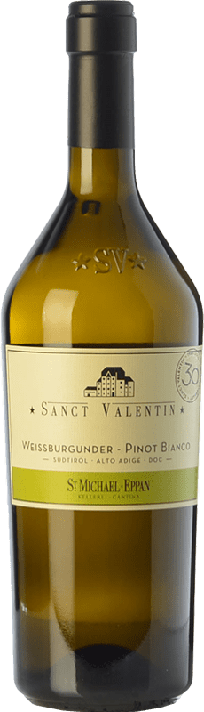 29,95 € 免费送货 | 白酒 St. Michael-Eppan Sanct Valentin Pinot Bianco D.O.C. Alto Adige 特伦蒂诺 - 上阿迪杰 意大利 Pinot White 瓶子 75 cl
