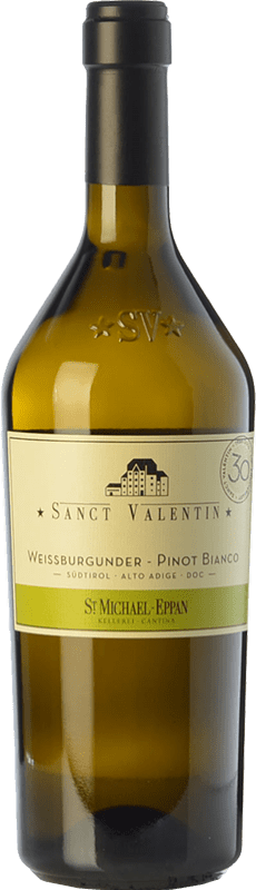 29,95 € Kostenloser Versand | Weißwein St. Michael-Eppan Sanct Valentin D.O.C. Alto Adige Trentino-Südtirol Italien Pinot Blanc — Weißburgunder Flasche 75 cl