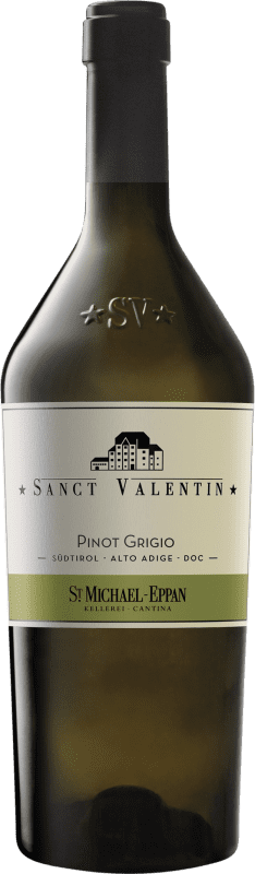 39,95 € Envío gratis | Vino blanco St. Michael-Eppan Sanct Valentin D.O.C. Alto Adige Trentino-Alto Adige Italia Pinot Gris Botella 75 cl