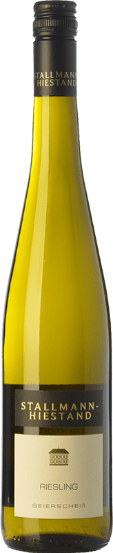 15,95 € Spedizione Gratuita | Vino bianco Stallmann-Hiestand Geierscheiss Q.b.A. Rheinhessen Rheinland-Pfalz Germania Riesling Bottiglia 75 cl