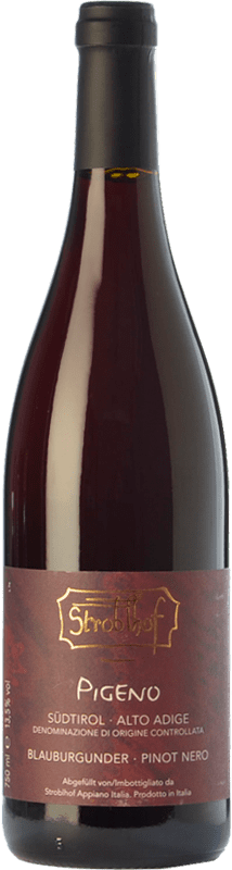 35,95 € Бесплатная доставка | Красное вино Stroblhof Pigeno D.O.C. Alto Adige Трентино-Альто-Адидже Италия Pinot Black бутылка 75 cl