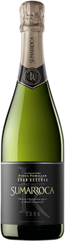 19,95 € 送料無料 | 白スパークリングワイン Sumarroca ブルットの自然 グランド・リザーブ D.O. Cava カタロニア スペイン Macabeo, Xarel·lo, Chardonnay, Parellada ボトル 75 cl