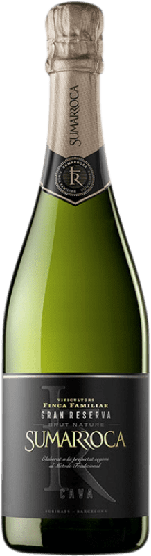 19,95 € Envio grátis | Espumante branco Sumarroca Brut Nature Grande Reserva D.O. Cava Catalunha Espanha Macabeo, Xarel·lo, Chardonnay, Parellada Garrafa 75 cl