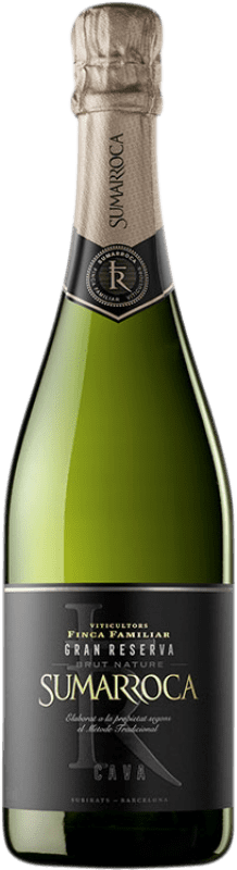19,95 € Free Shipping | White Sparkling Wine Sumarroca Brut Nature Grand Reserve — Long Barrel-Aged D.O. Cava Catalonia Spain Macabeo, Xarel·lo, Chardonnay, Parellada Bottle 75 cl