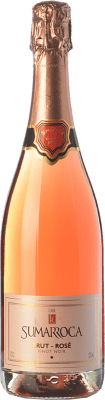 14,95 € Free Shipping | Rosé sparkling Sumarroca Rosé Brut D.O. Cava Catalonia Spain Pinot Black Bottle 75 cl