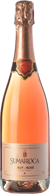 18,95 € Бесплатная доставка | Розовое игристое вино Sumarroca Brut — брют Rosé — Розе D.O. Cava Каталония Испания Pinot Noir — Пино Нуар Бутылка 75 cl