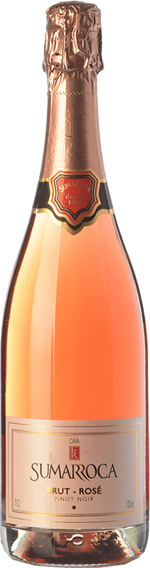 19,95 € Envio grátis | Espumante rosé Sumarroca Rosé Brut D.O. Cava Catalunha Espanha Pinot Preto Garrafa 75 cl