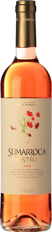 9,95 € Free Shipping | Rosé wine Sumarroca Nostrat Rosat Young D.O. Penedès Catalonia Spain Tempranillo, Merlot, Syrah Bottle 75 cl