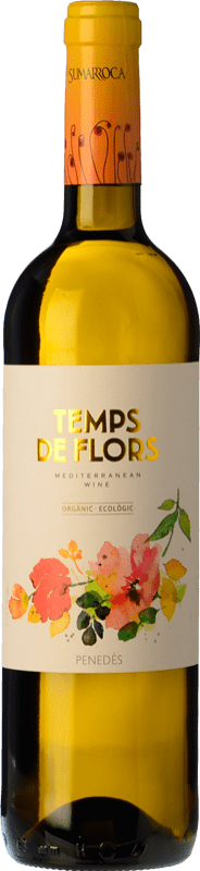 9,95 € Free Shipping | White wine Sumarroca Temps de Flors D.O. Penedès Catalonia Spain Xarel·lo, Gewürztraminer, Muscatel Small Grain Bottle 75 cl
