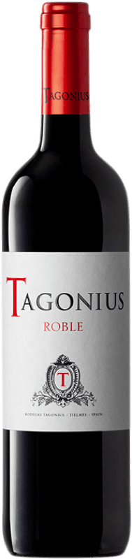 7,95 € Spedizione Gratuita | Vino Rosso Tagonius Rovere D.O. Vinos de Madrid Comunità di Madrid Spagna Tempranillo, Merlot, Syrah, Cabernet Sauvignon Bottiglia 75 cl