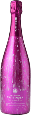 81,95 € Envio grátis | Espumante rosé Taittinger Nocturne Rosé A.O.C. Champagne Champagne França Pinot Preto, Chardonnay, Pinot Meunier Garrafa 75 cl