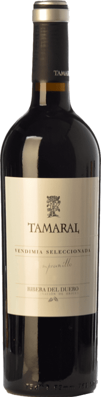 15,95 € Kostenloser Versand | Rotwein Tamaral VS Vendimia Seleccionada — Ausgewählte Weinlese Crianza — Kurze Fassreifung D.O. Ribera del Duero Kastilien und León Spanien Tempranillo Flasche 75 cl