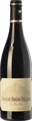 15,95 € Бесплатная доставка | Красное вино Tardieu-Laurent Les Becs Fins Молодой A.O.C. Côtes du Rhône Villages Рона Франция Syrah, Grenache бутылка 75 cl