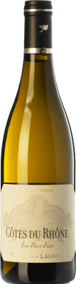 15,95 € Бесплатная доставка | Белое вино Tardieu-Laurent Les Becs Fins Blanc A.O.C. Côtes du Rhône Рона Франция Grenache White, Roussanne, Viognier, Clairette Blanche бутылка 75 cl