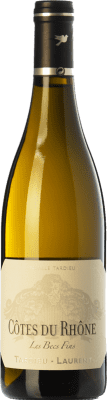 16,95 € Free Shipping | White wine Tardieu-Laurent Les Becs Fins Blanc A.O.C. Côtes du Rhône Rhône France Grenache White, Roussanne, Viognier, Clairette Blanche Bottle 75 cl