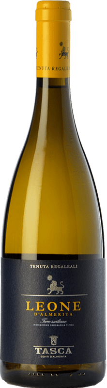 15,95 € Free Shipping | White wine Tasca d'Almerita Leone I.G.T. Terre Siciliane Sicily Italy Gewürztraminer, Pinot White, Sauvignon, Catarratto Bottle 75 cl