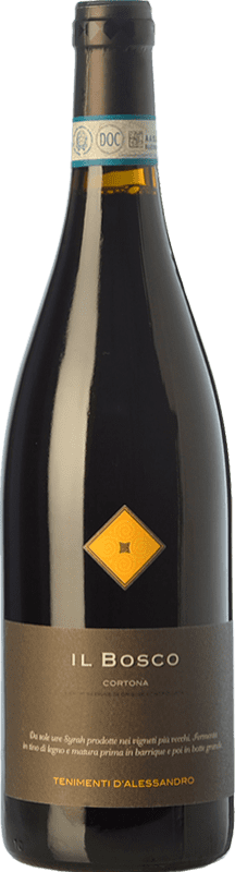 36,95 € Бесплатная доставка | Красное вино Tenimenti d'Alessandro Il Bosco D.O.C. Cortona Тоскана Италия Syrah бутылка 75 cl