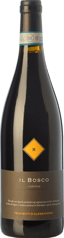 38,95 € Free Shipping | Red Wine Tenimenti d'Alessandro Il Bosco D.O.C. Cortona Tuscany Italy Syrah — Shiraz Bottle 75 cl