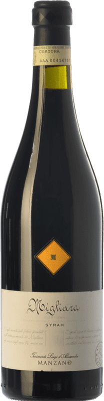 95,95 € Kostenloser Versand | Rotwein Tenimenti d'Alessandro Migliara D.O.C. Cortona Toskana Italien Syrah Flasche 75 cl