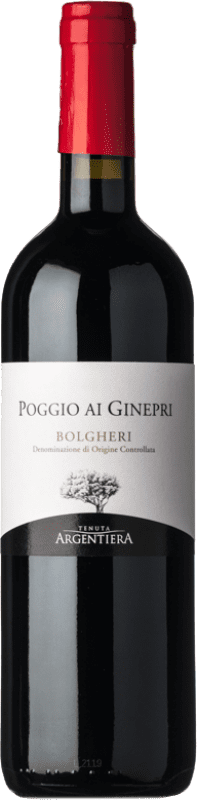 19,95 € Free Shipping | Red wine Tenuta Argentiera Poggio ai Ginepri D.O.C. Bolgheri Tuscany Italy Merlot, Syrah, Cabernet Sauvignon, Petit Verdot Bottle 75 cl