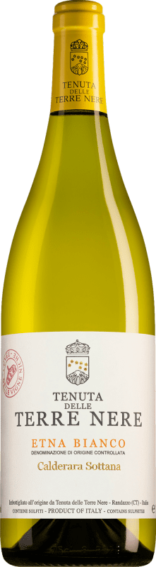 61,95 € Envio grátis | Vinho Branco Tenuta Nere Calderara Sottana D.O.C. Etna Sicília Itália Carricante Eco — Biológico Garrafa 75 cl