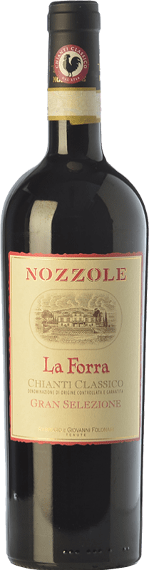 0,95 € Kostenloser Versand | Rotwein Tenuta di Nozzole La Forra Reserve D.O.C.G. Chianti Classico Toskana Italien Sangiovese Flasche 75 cl