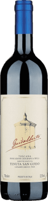 65,95 € Spedizione Gratuita | Vino Rosso San Guido Guidalberto I.G.T. Toscana Toscana Italia Merlot, Cabernet Sauvignon 75 cl