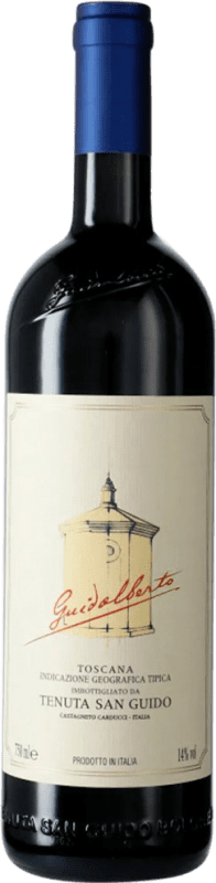 62,95 € Free Shipping | Red wine San Guido Guidalberto I.G.T. Toscana Tuscany Italy Merlot, Cabernet Sauvignon Bottle 75 cl