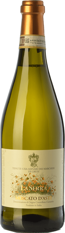 13,95 € Free Shipping | Sweet wine Cisa Asinari Marchesi di Grésy La Serra D.O.C.G. Moscato d'Asti Piemonte Italy Muscat White Bottle 75 cl