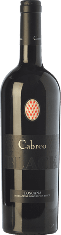 34,95 € Kostenloser Versand | Rotwein Cabreo Black I.G.T. Toscana Toskana Italien Pinot Schwarz Flasche 75 cl