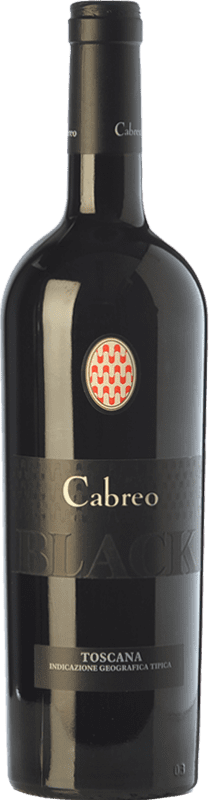 34,95 € Kostenloser Versand | Rotwein Cabreo Black I.G.T. Toscana Toskana Italien Spätburgunder Flasche 75 cl