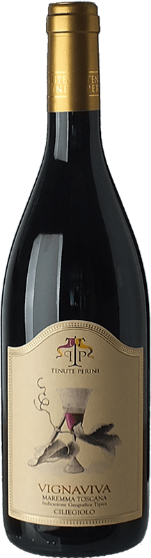 19,95 € Envoi gratuit | Vin Rouge Tenute Perini Vignaviva D.O.C. Maremma Toscana Toscane Italie Ciliegiolo Eco Biologique Bouteille 75 cl