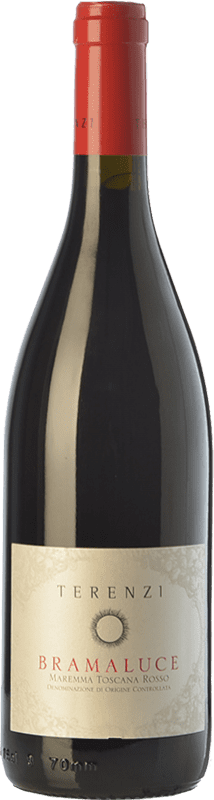 15,95 € Spedizione Gratuita | Vino rosso Terenzi Bramaluce D.O.C. Maremma Toscana Toscana Italia Syrah, Sangiovese Bottiglia 75 cl
