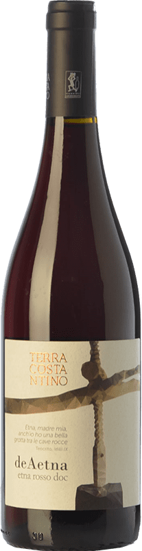 22,95 € Envoi gratuit | Vin rouge Terra Costantino Rosso D.O.C. Etna Sicile Italie Nerello Mascalese Biologique Bouteille 75 cl