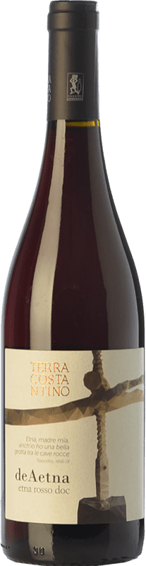 21,95 € Spedizione Gratuita | Vino rosso Terra Costantino Rosso D.O.C. Etna Sicilia Italia Nerello Mascalese Bottiglia 75 cl